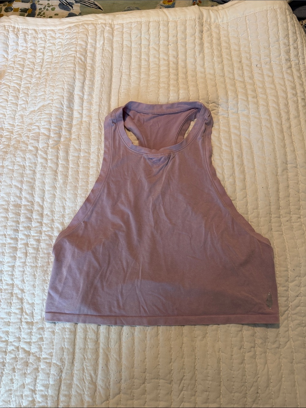 FP Movement by Free People Lavender High-Neck Crop Tank